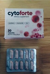 Treatment of cystitis with natural capsule Cyto Forte-review of application results